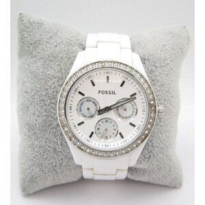 Women Fossil Stella Quartz WR Analog 40mm Dial Causal Round Watch (G425)